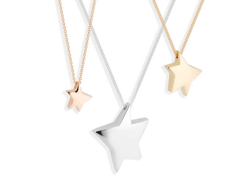 3 star necklaces from the Serena Van Rensellaer x Little Prince Collection